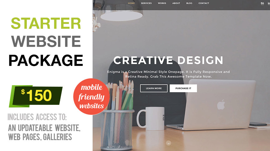 starter website design packages