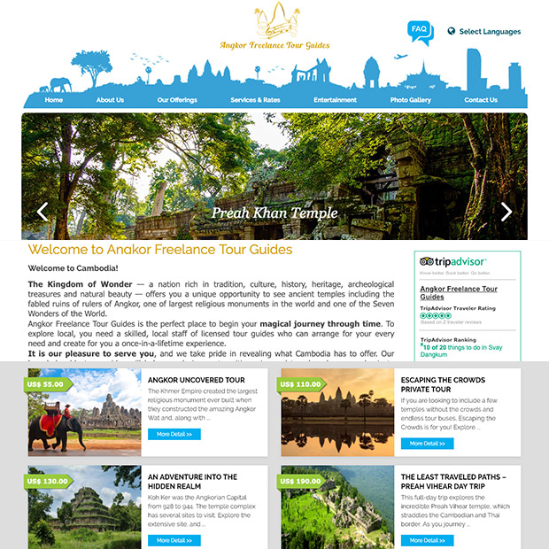 Angkor Freelance Tour Guides in Siem Reap City