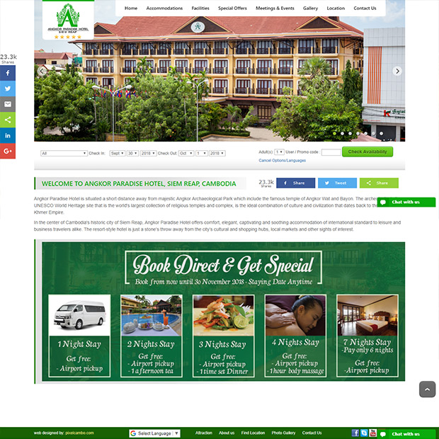 Angkor Paradise Hotel in Siem Reap