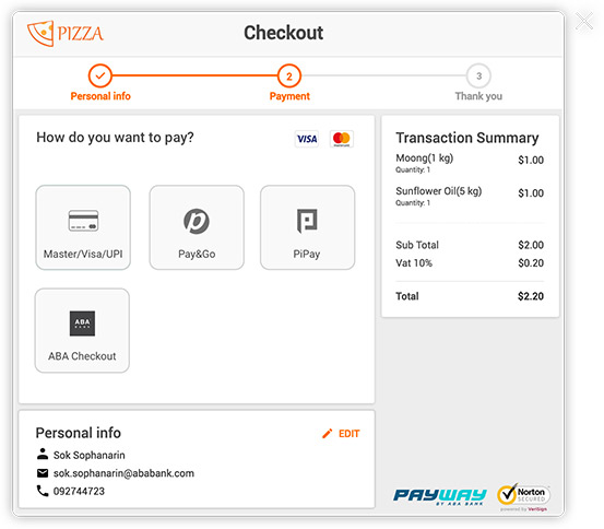 Payment Integration with ABA Payway